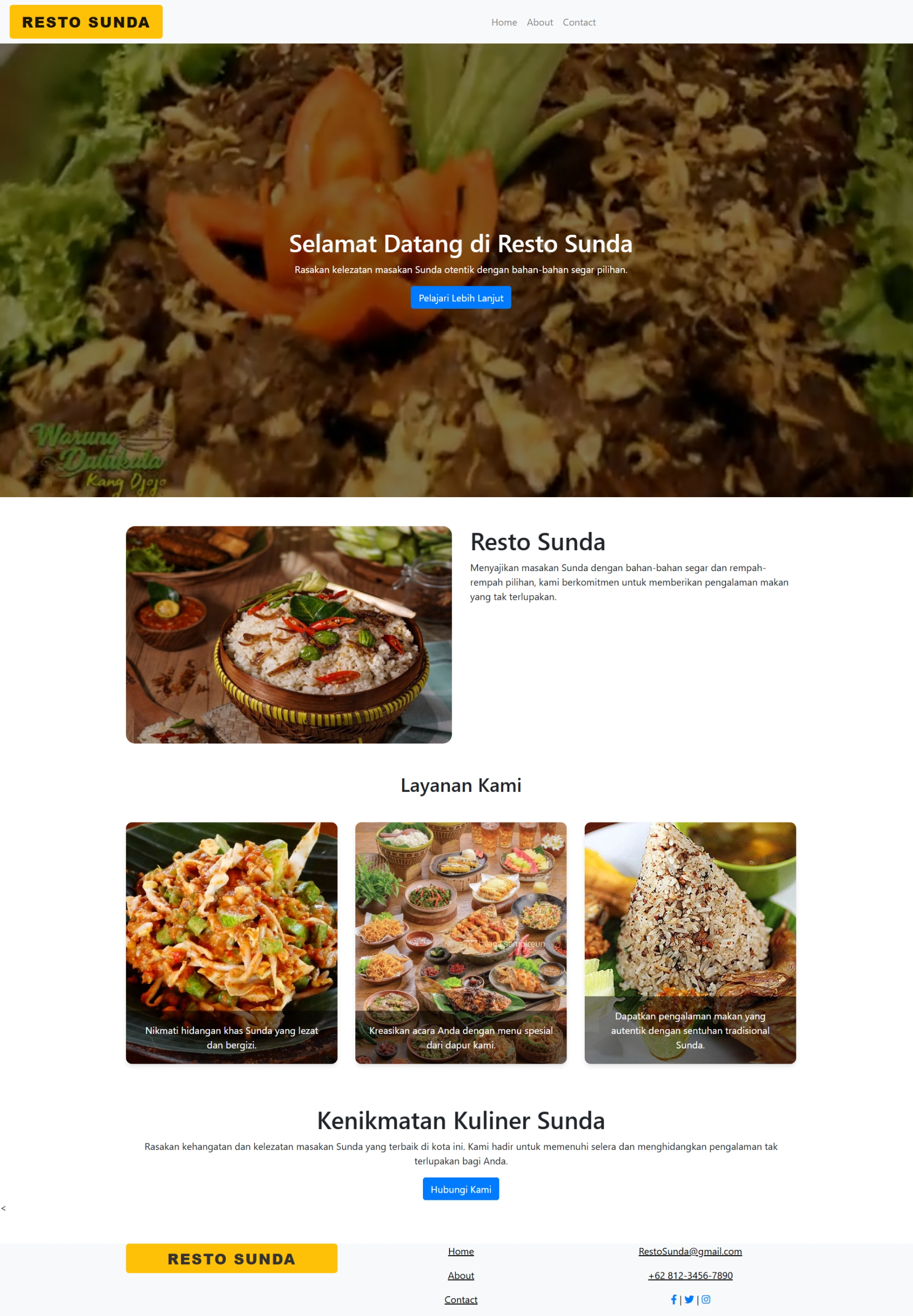 Website Resto Sunda